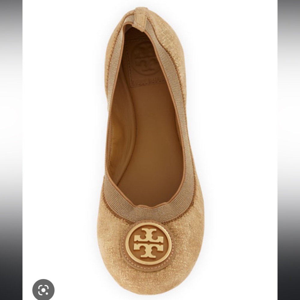 Tory Burch Gold Ballet Flat